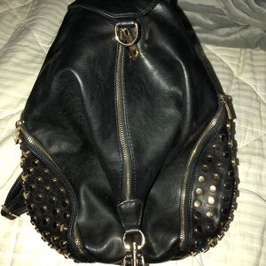 Leather backpack